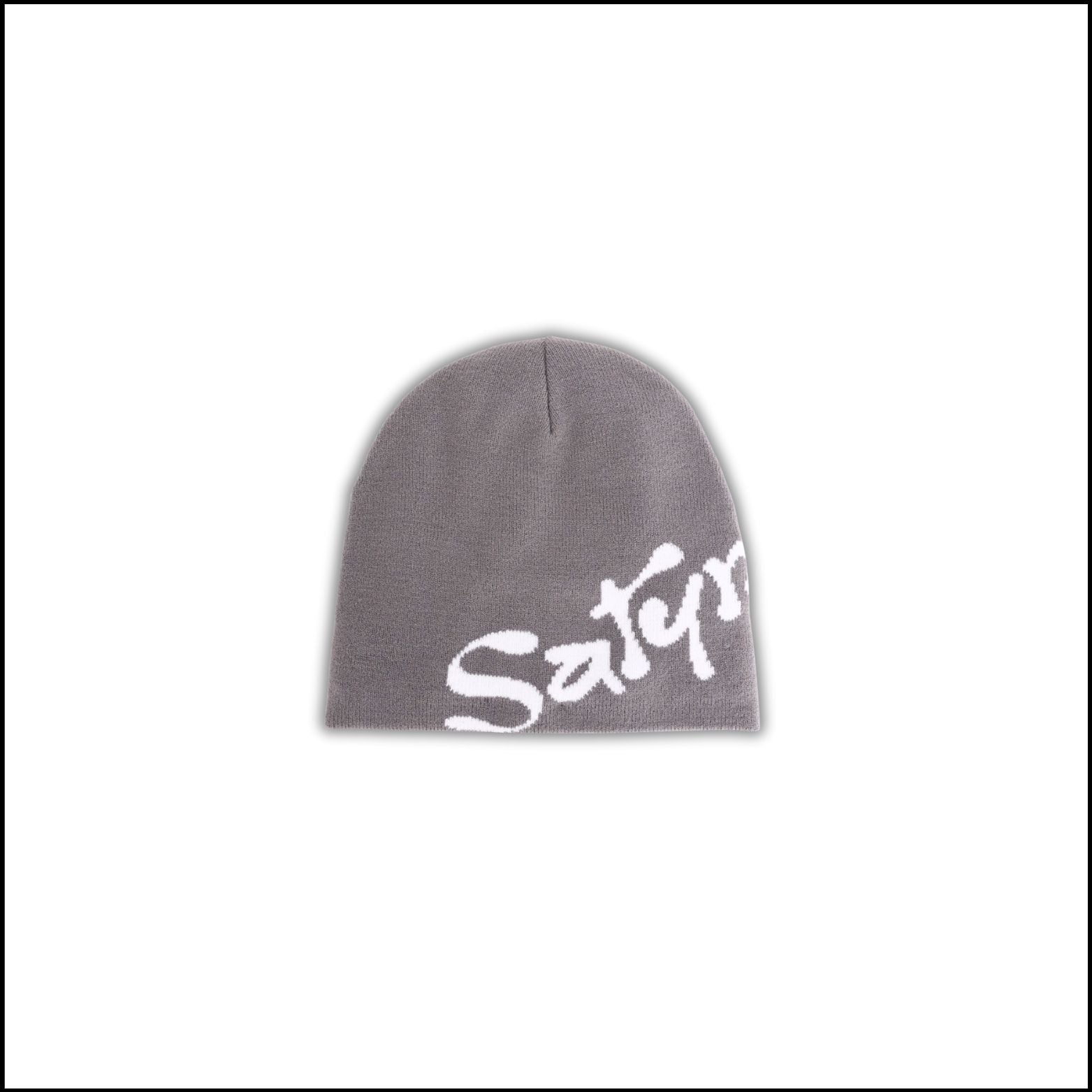 SatynBeanie Grey- Satin inside